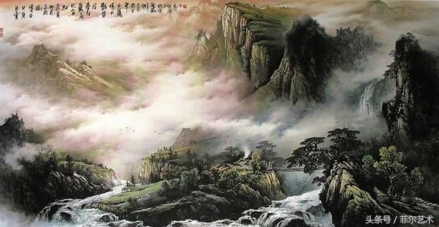 笔墨晕染山河的苍茫